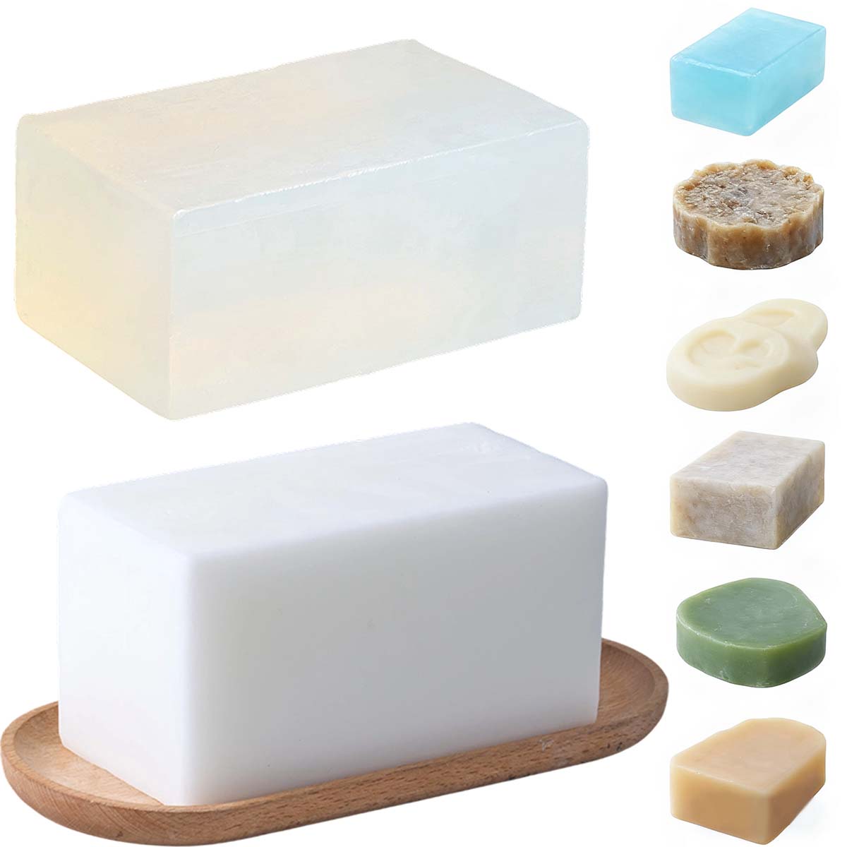 1000g Clear White Soap Base DI - огляд і ціна Soap Making Glycerin