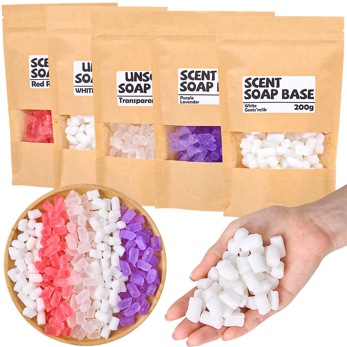 200g Color Glycerin Soap Base  - огляд і ціна Soap Making Glycerin