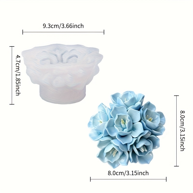 1 Hydrangea Candle Silicone Mo - огляд і ціна Soap Making Guide For Beginners