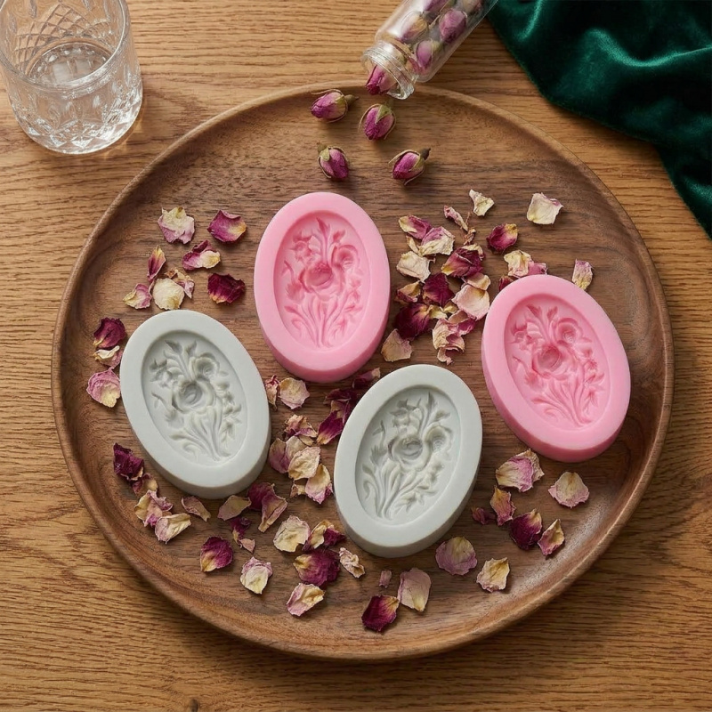 4 Silicone mold with flower sh - огляд і ціна Soap Making Guide For Beginners