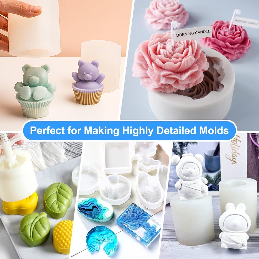 Silicone Mold Making Kit, 38.8 - огляд і ціна Soap Making Guide For Beginners